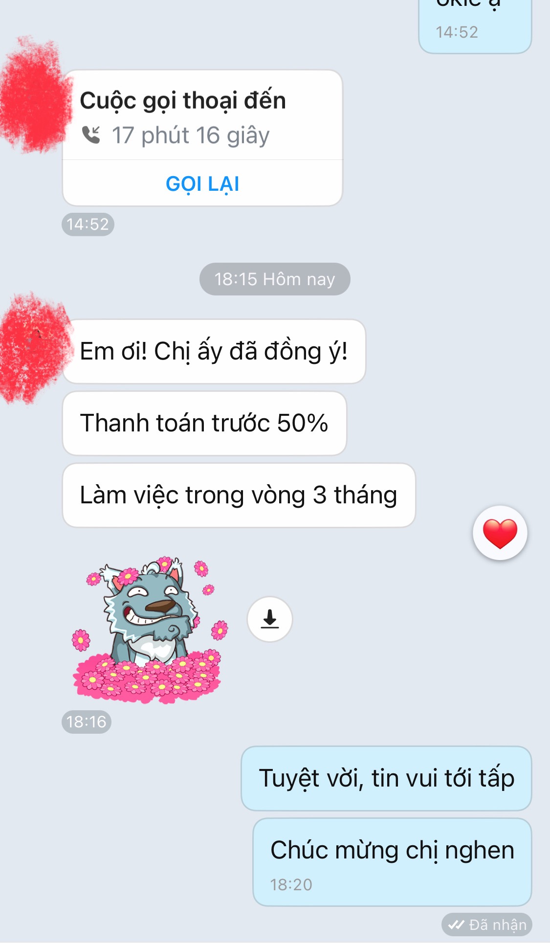 Tin nhắn học viên
