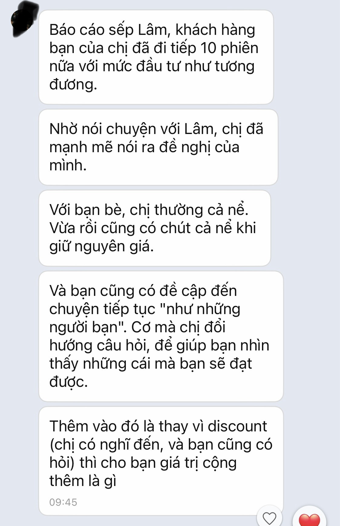 Tin nhắn học viên